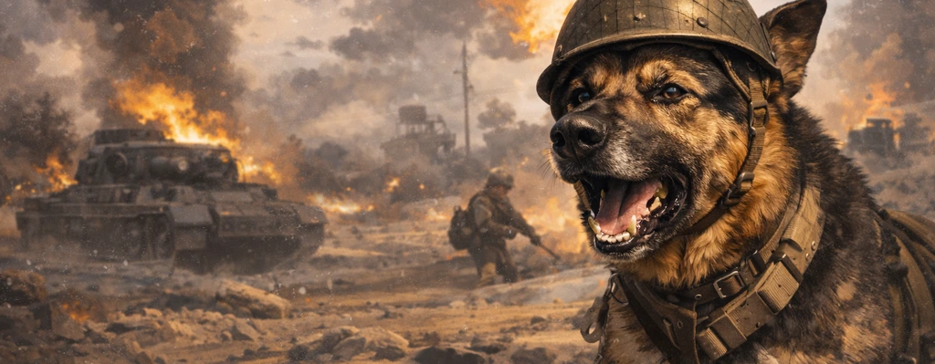 perro del Ejército de EE. UU. en la II Guerra Mundial, muy conocido por acciones de servicio