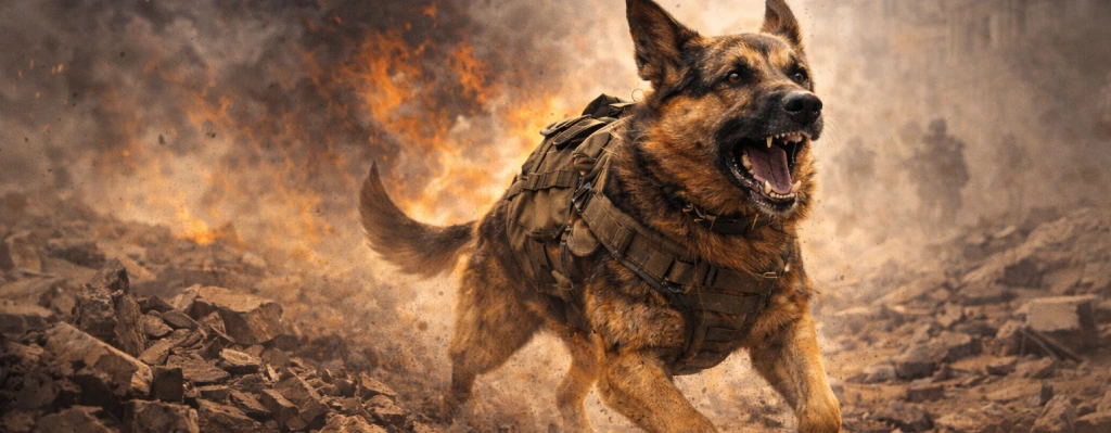 Layka, una perra militar, recibió varios disparos en una operación en Afganistán y aun así continuó la intervención