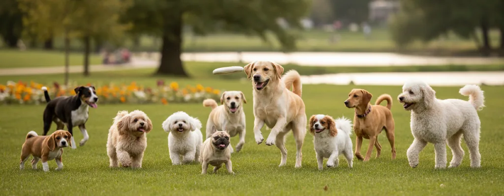 imagen con muchas razas de perro