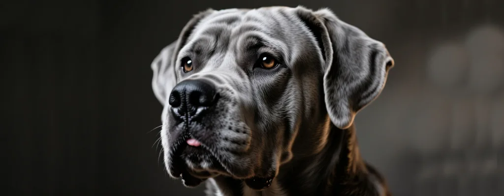 imagen de retrato de cabeza de un cane corso