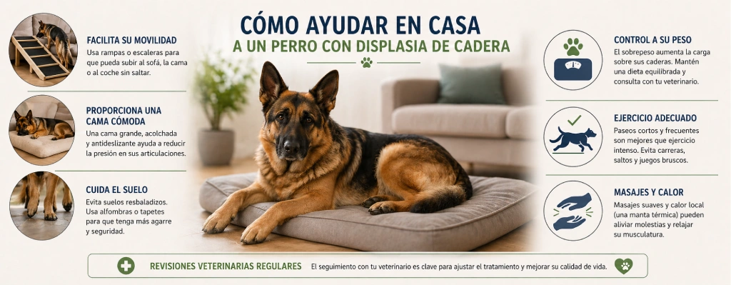 Cómo ayudar a un perro con displasia