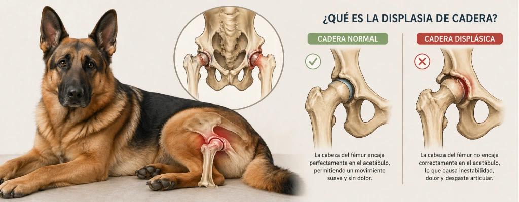 que es la displasia de cadera para perros