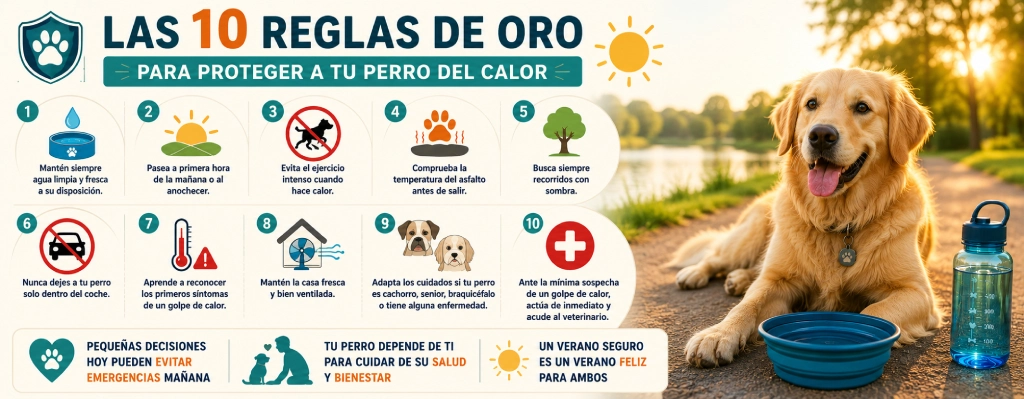como proteger a mi perro del calor