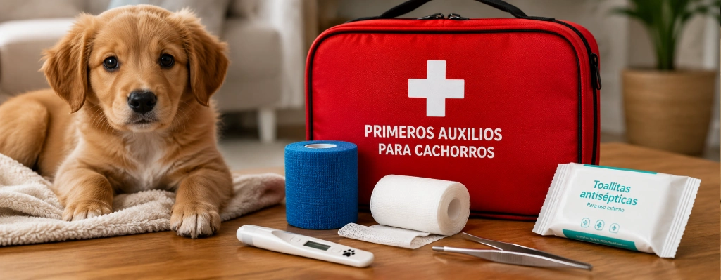 kit primeros auxilios para cachorros