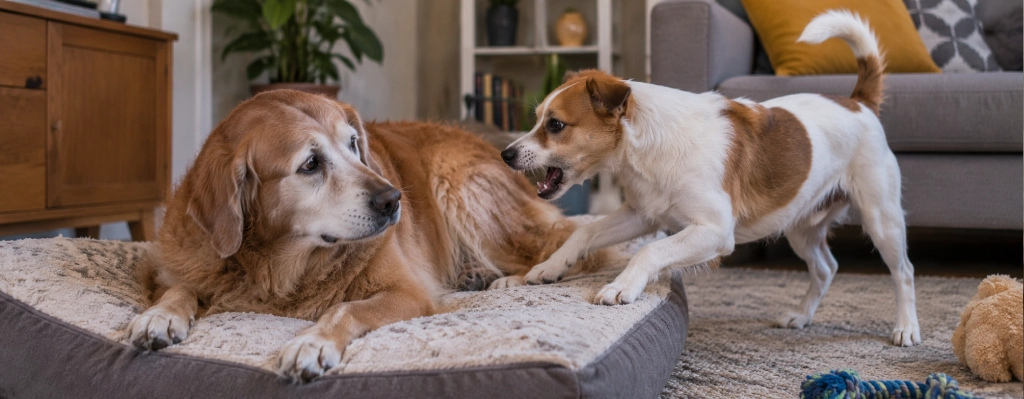 pelea de perros por edad