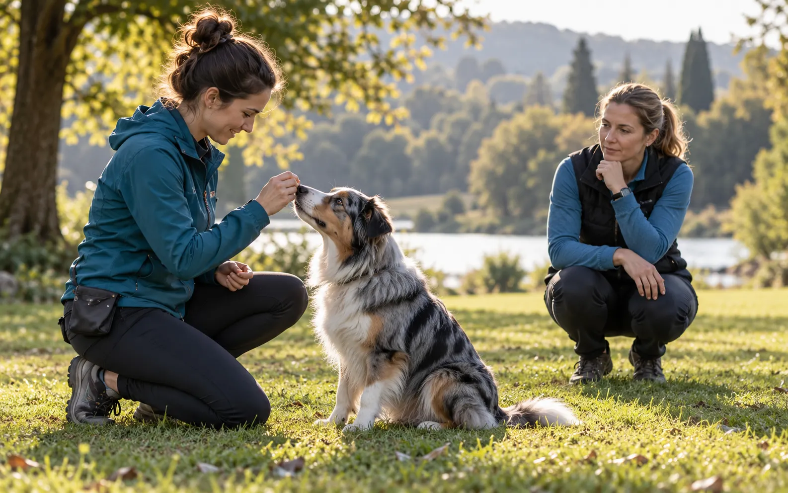 Práctica de adiestramiento canino profesional