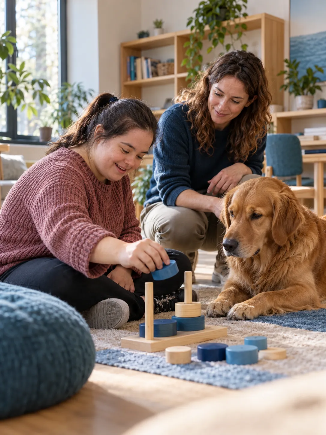Sesión profesional de Intervenciones Asistidas con Perros